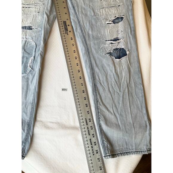 American Eagle Outfitters Women Jeans size 10 US Blue Straight Leg Mid Rise - Picture 4 of 11